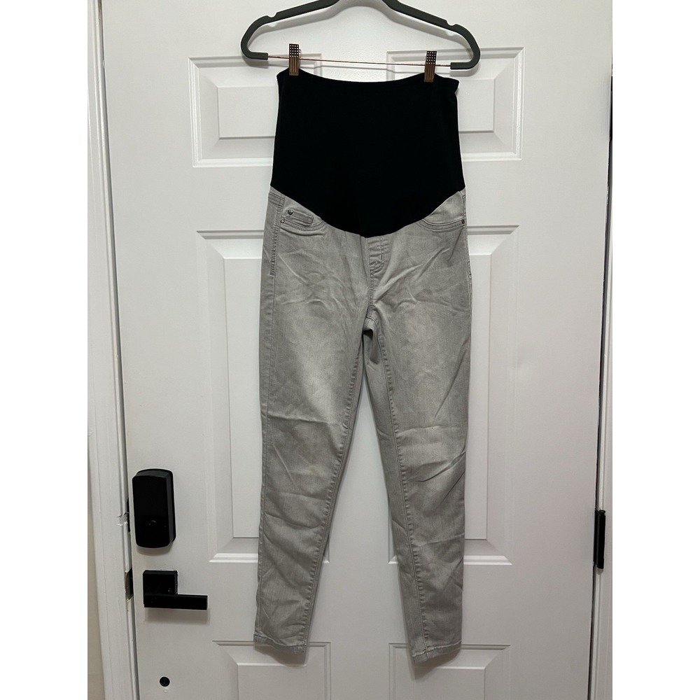 Celebrity Pink Full Panel Maternity Skinny Jeans Size Small Denim Gray